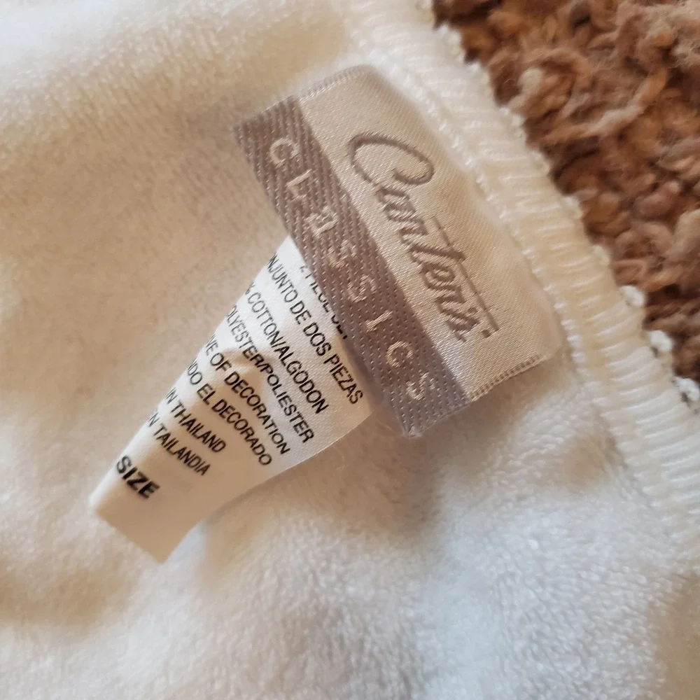 Vintage Carters Classics Baby‎ Burp Cloth Terry Cloth Embroidered Duck